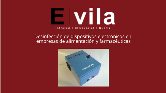 Desinfección de dispositivos electrónicos en empresas de alimentación y farmacéuticas