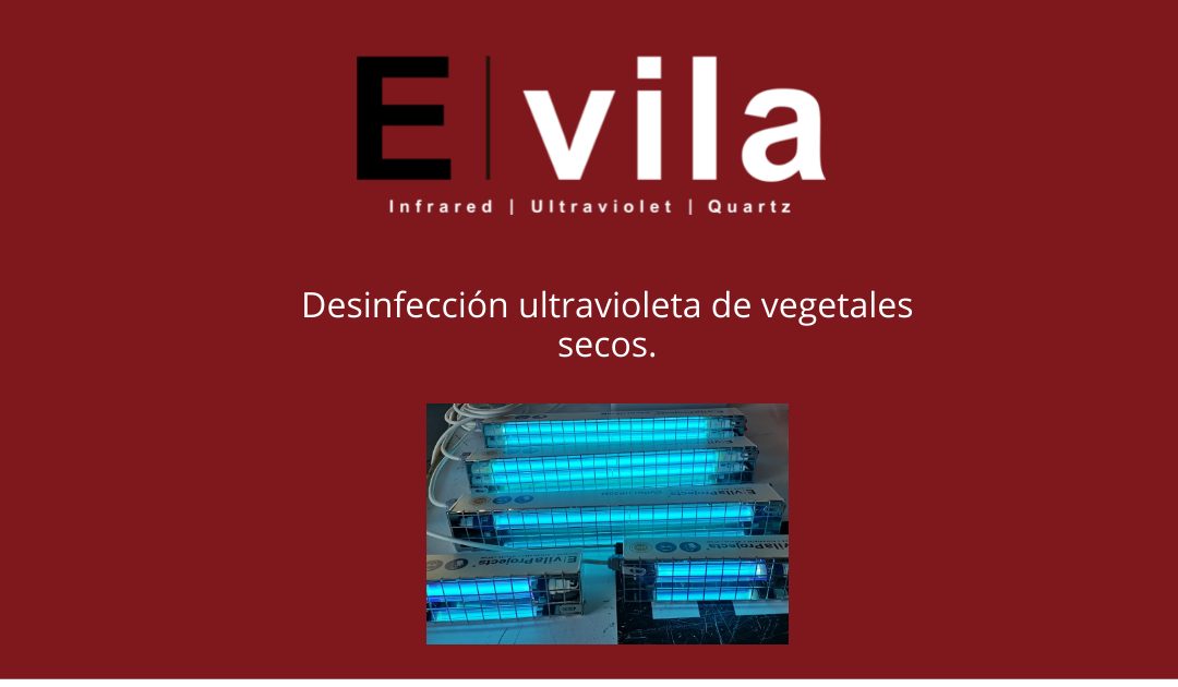 Desinfección ultravioleta de vegetales secos.