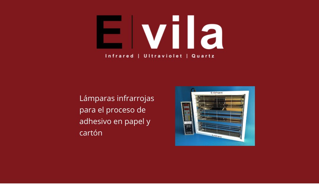 Lámparas infrarrojas para el proceso de adhesivo en papel y cartón