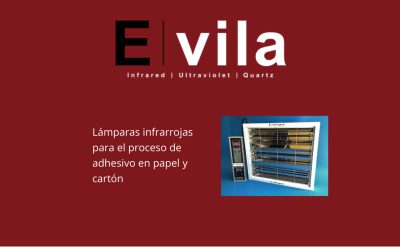 Lámparas infrarrojas para el proceso de adhesivo en papel y cartón